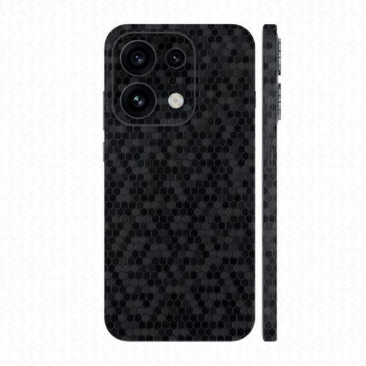 Dán Skin Oppo Reno16 | Pro | F Vân Tổ Ong Đen ORACL-HC070