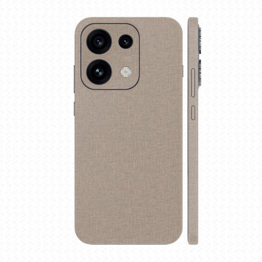 Miếng Dán Da Oppo Reno16 | Pro | F Vân Vải Kaki