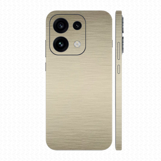 Dán Skin Oppo Reno16 Series Vân Xước Titan Vàng Sampanh | SKM-TT05