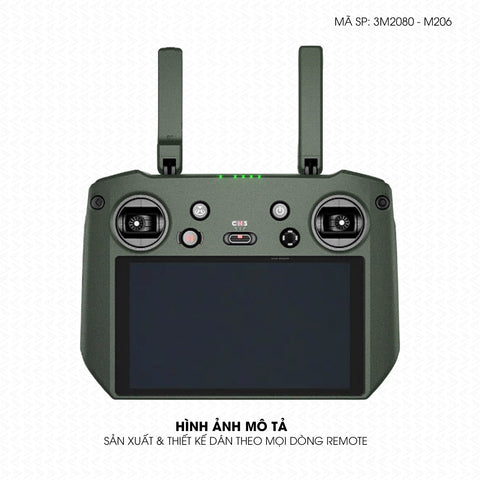 Dán Skin 3M Đổi Màu Remote (Điều Khiển) Xanh Quân Đội | 3M2080-M206