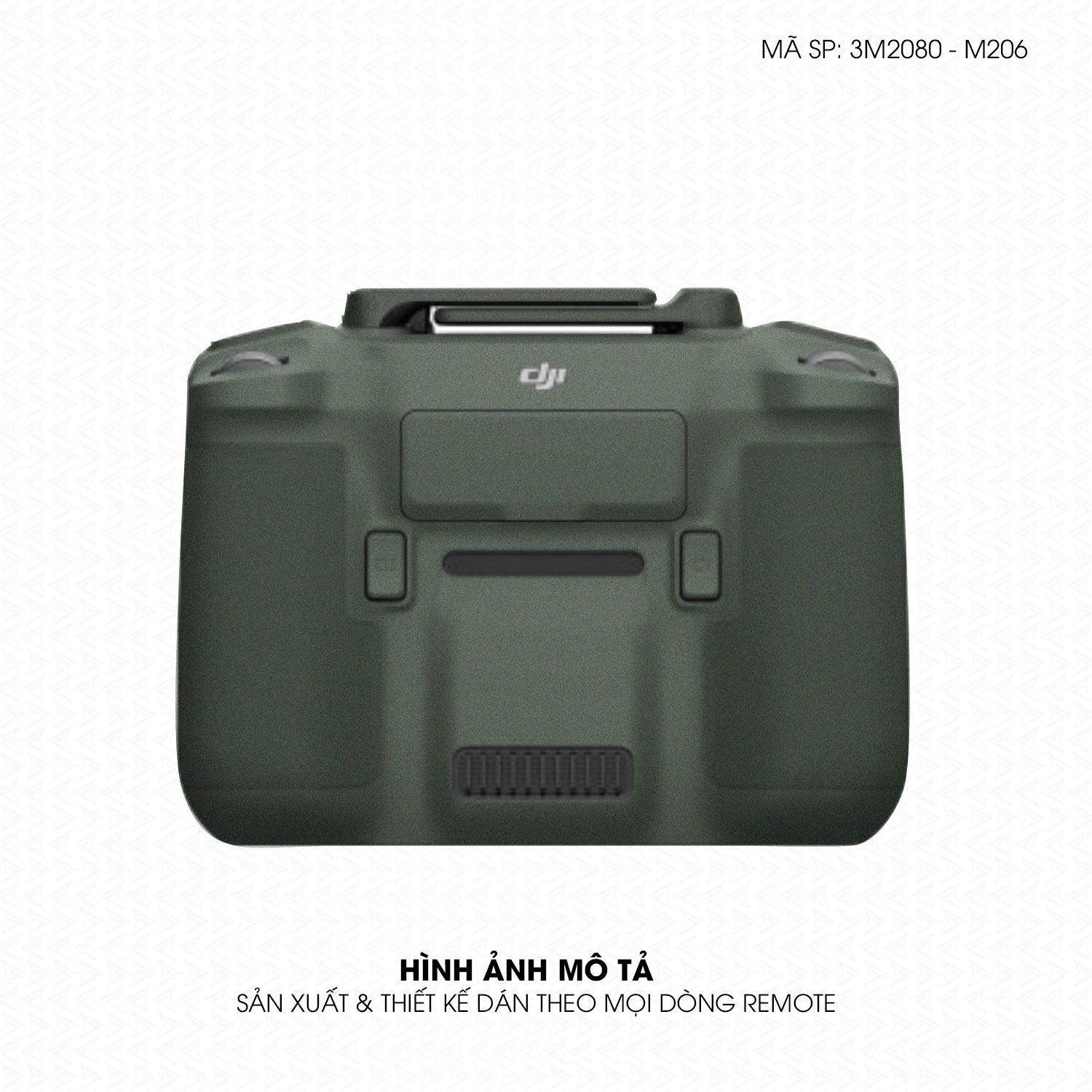 Dán Skin 3M Đổi Màu Remote (Điều Khiển) Xanh Quân Đội | 3M2080-M206