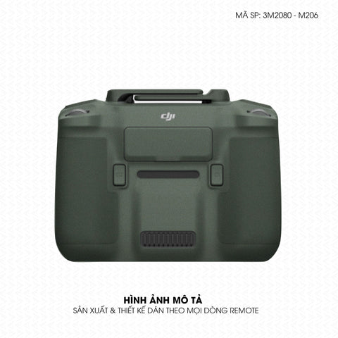 Dán Skin 3M Đổi Màu Remote (Điều Khiển) Xanh Quân Đội | 3M2080-M206