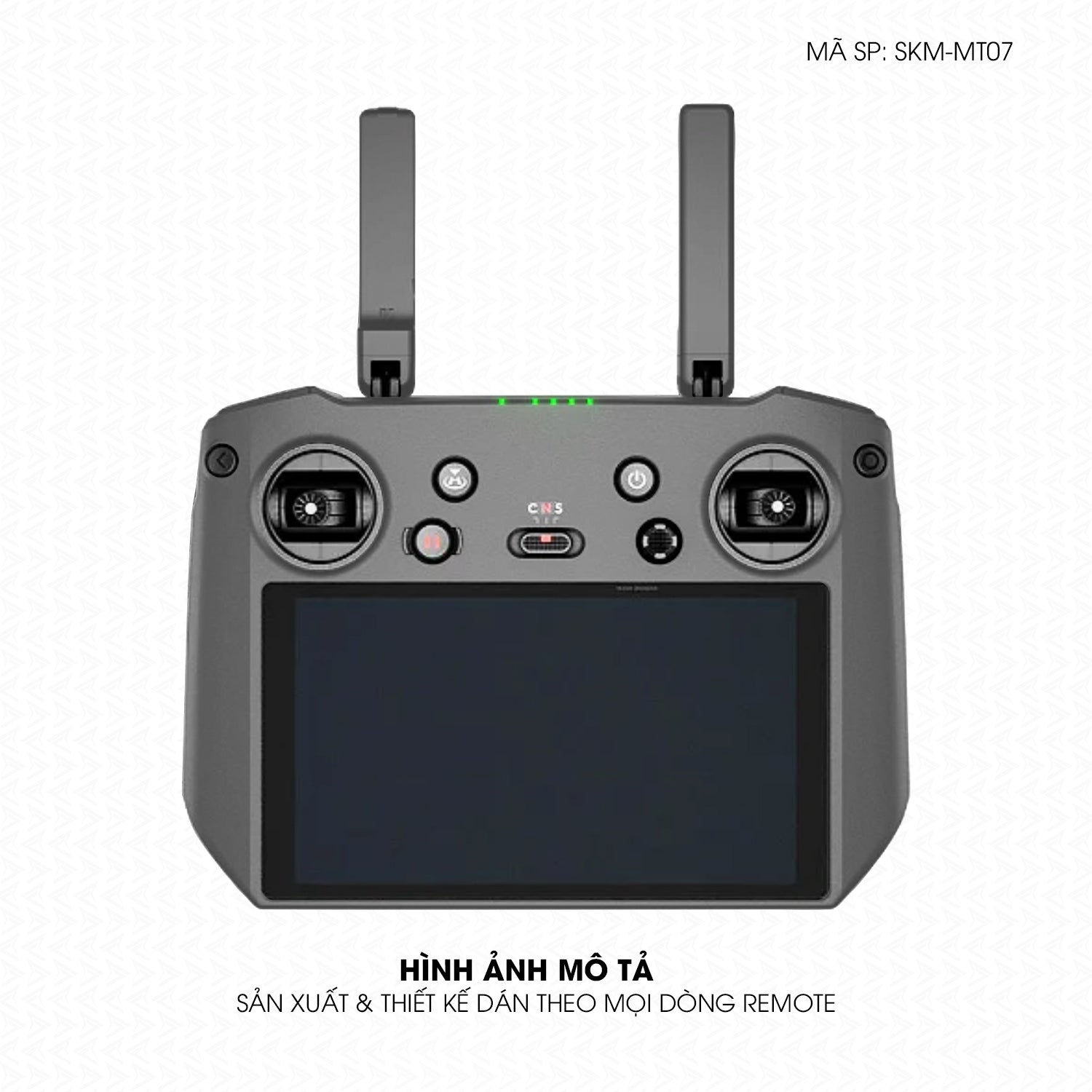 Dán Skin Remote (Điều Khiển) Đổi Màu Xám Metallic | SKM-MT07
