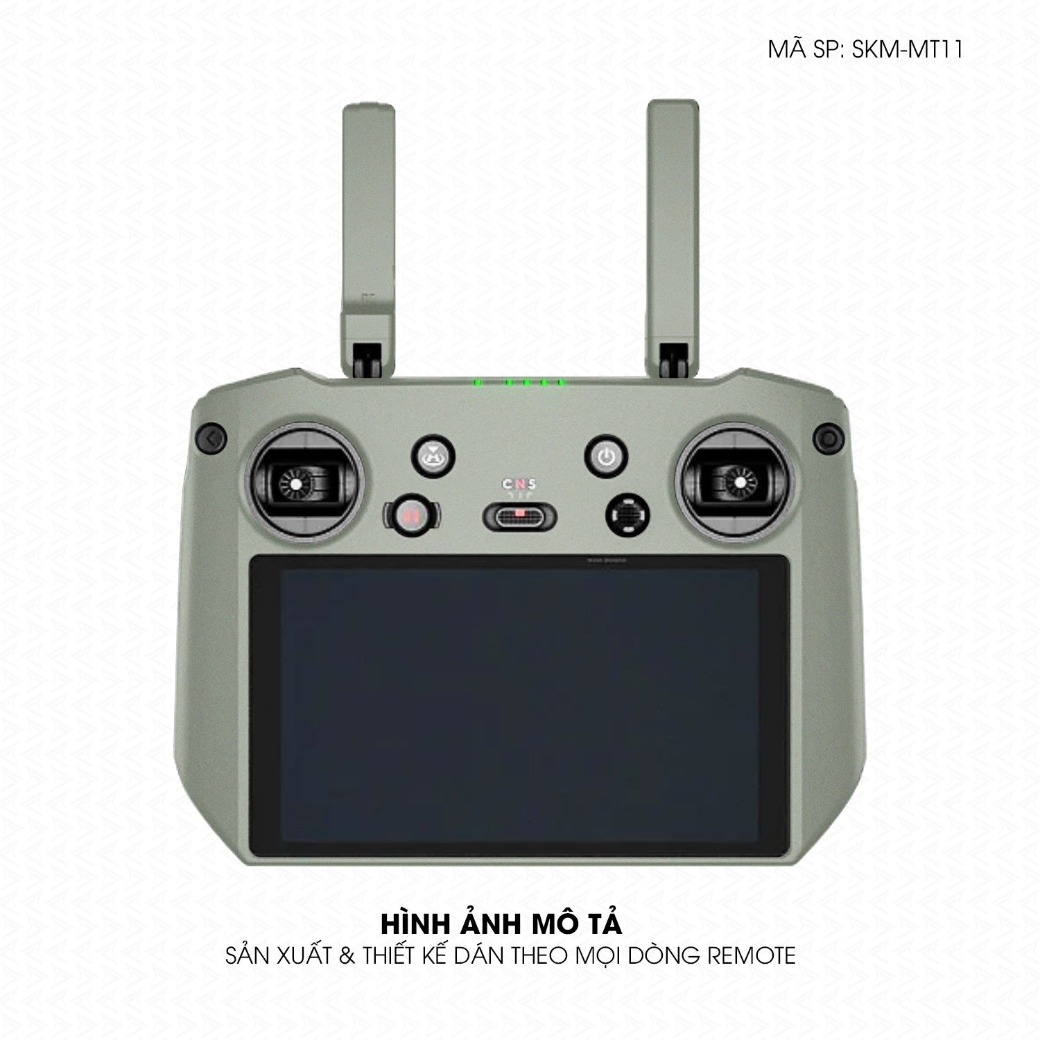 Dán Skin Remote (Điều Khiển) Đổi Màu Xanh Rêu Xám | SKM-MT11