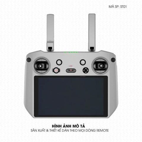 Dán Skin Remote (Điều Khiển) Đổi Màu Xám Bạc | ST01