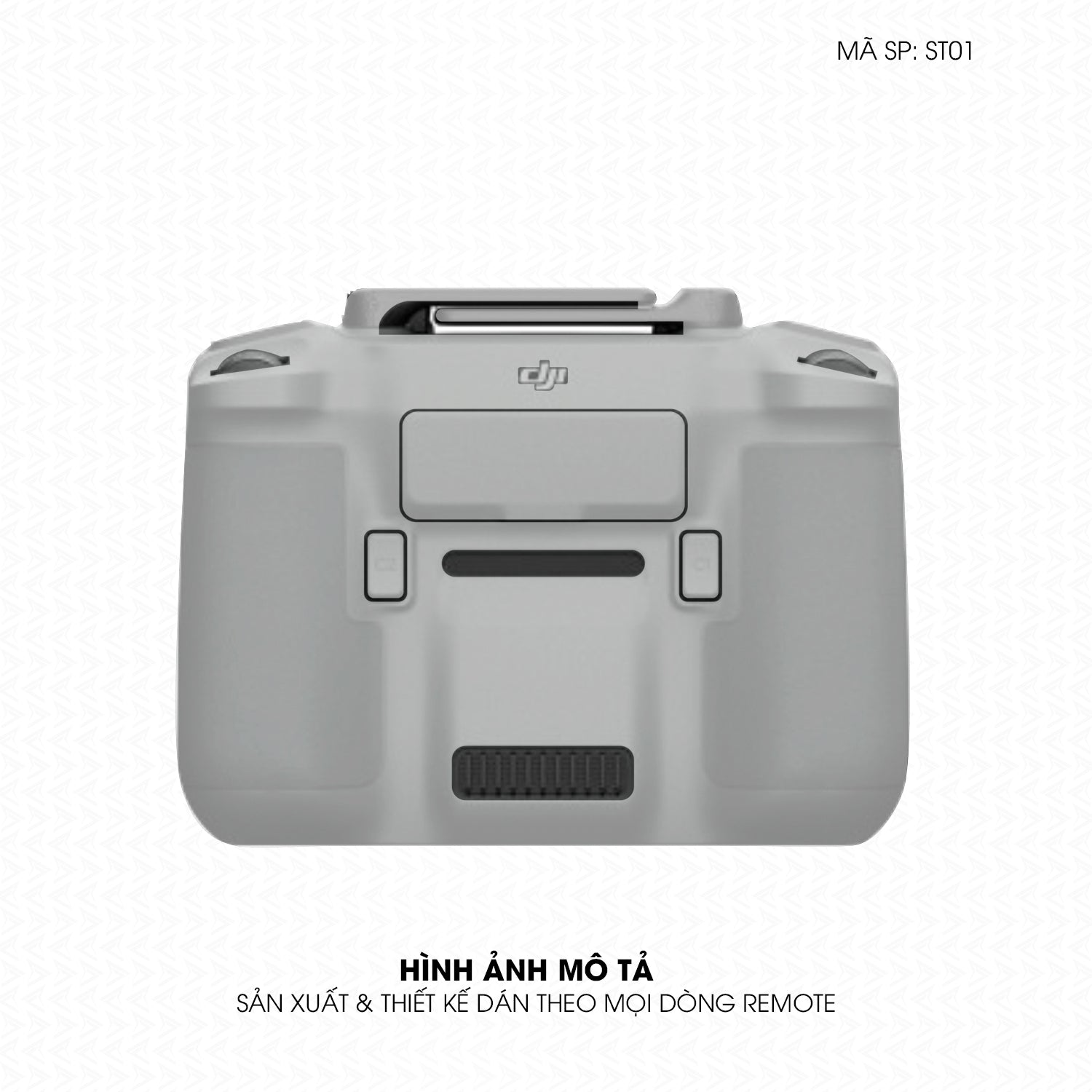 Dán Skin Remote (Điều Khiển) Đổi Màu Xám Bạc | ST01