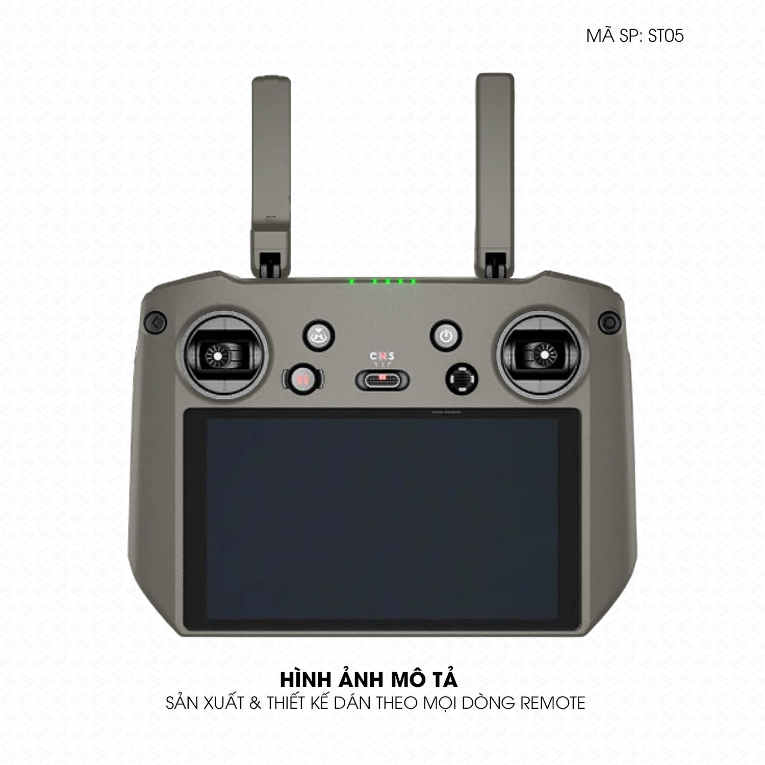 Dán Skin Remote (Điều Khiển) Đổi Màu Titan Xám | ST05
