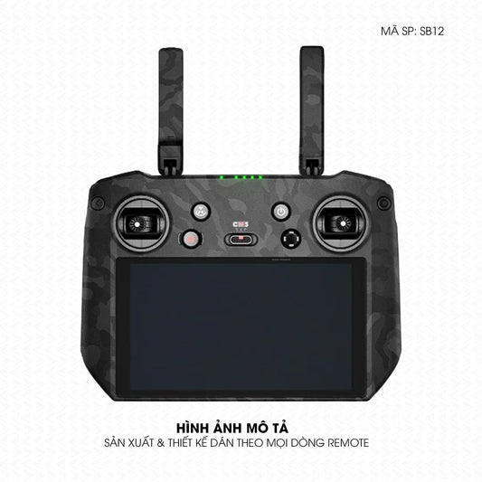 Dán Skin Remote (Điều Khiển) Vân Camo Đen | SB12