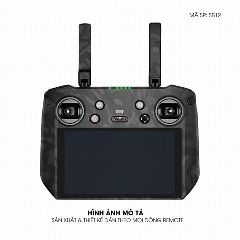 Dán Skin Remote (Điều Khiển) Vân Camo Đen | SB12
