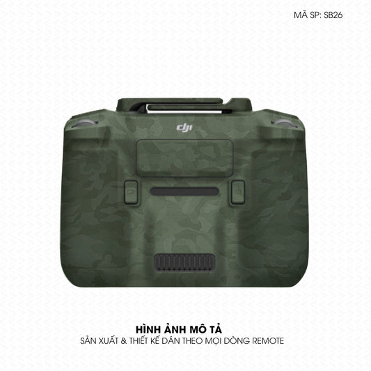 Dán Skin Remote (Điều Khiển) Vân Camo Xanh | SB26
