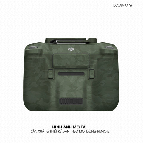 Dán Skin Remote (Điều Khiển) Vân Camo Xanh | SB26