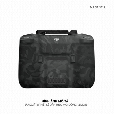 Dán Skin Remote (Điều Khiển) Vân Camo Đen | SB12