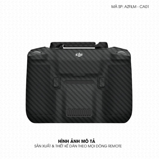 Dán Skin Remote (Điều Khiển) Vân Carbon Đen | AZFILM-CA01