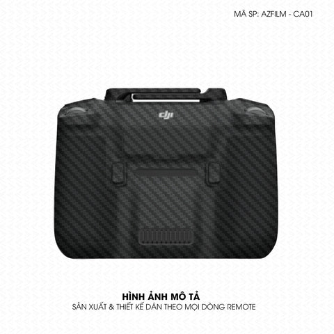 Dán Skin Remote (Điều Khiển) Vân Carbon Đen | AZFILM-CA01