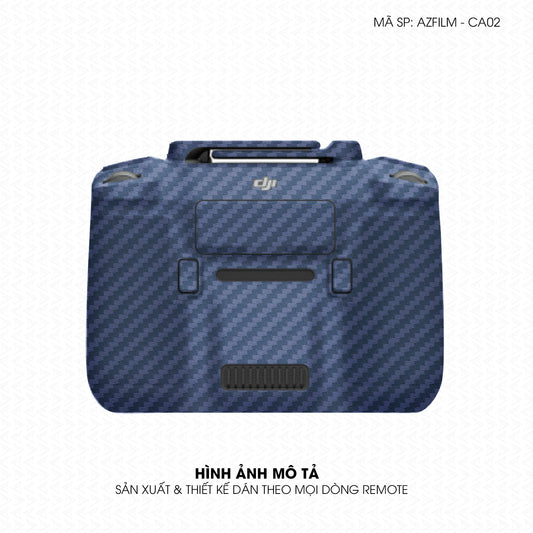 Dán Skin Remote (Điều Khiển) Vân Carbon Xanh | AZFILM-CA02