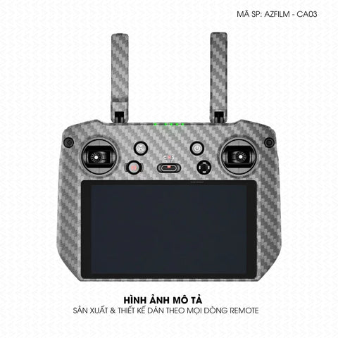 Dán Skin Remote (Điều Khiển) Vân Carbon Xám | AZFILM-CA03