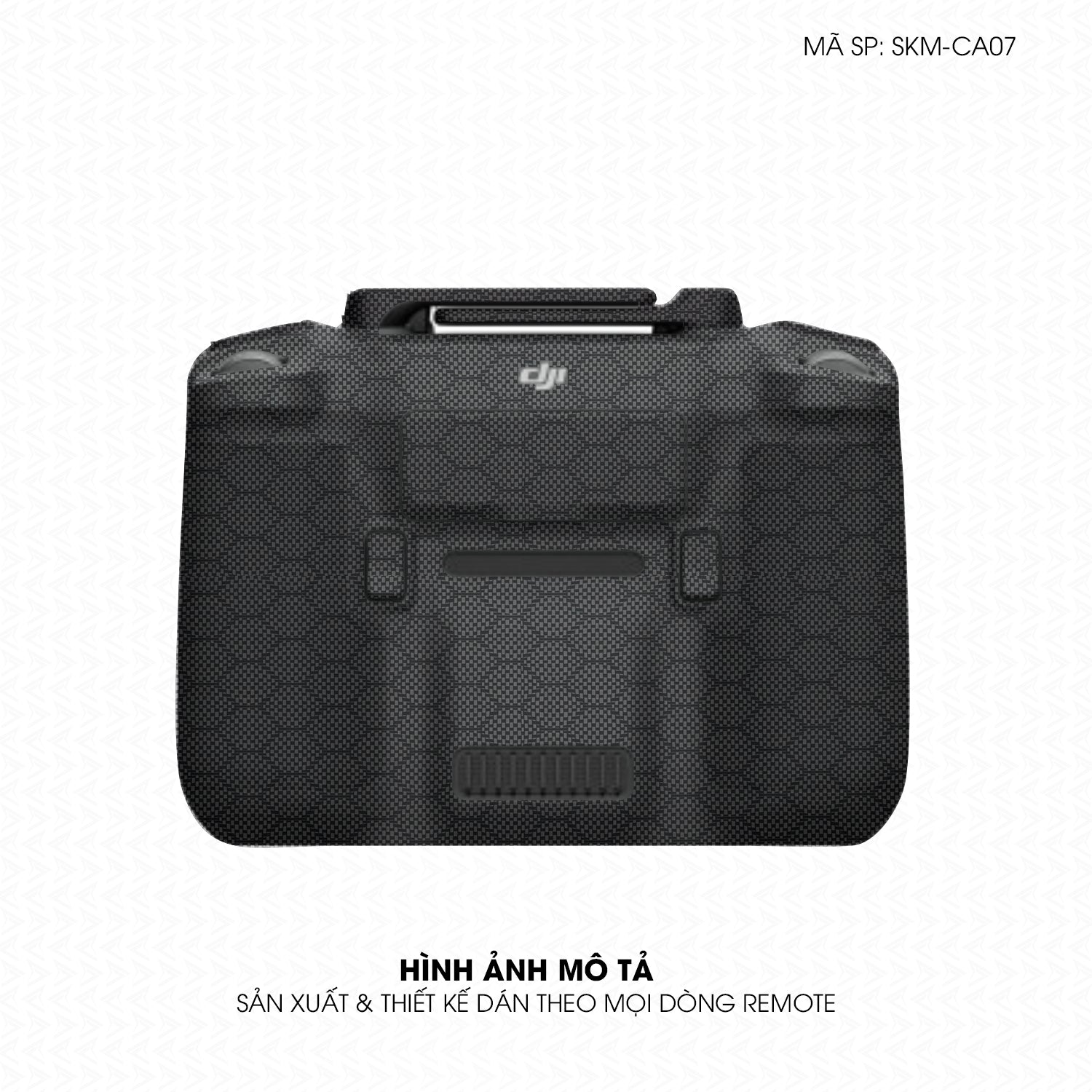 Dán Skin Remote (Điều Khiển) Vân Carbon Fiber Đen | SKM-CA07