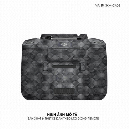 Dán Skin Remote (Điều Khiển) Vân Carbon Fiber Xám | SKM-CA08