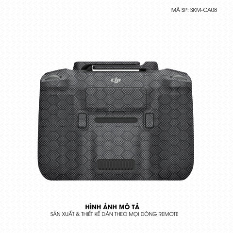 Dán Skin Remote (Điều Khiển) Vân Carbon Fiber Xám | SKM-CA08