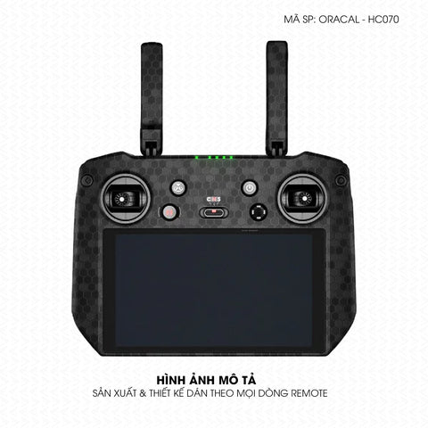 Dán Skin Remote (Điều Khiển) Vân Tổ Ong Đen | ORACAL-HC070