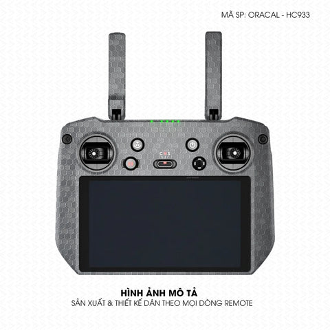 Dán Skin Remote (Điều Khiển) Vân Tổ Ong Xám | ORACAL-HC933