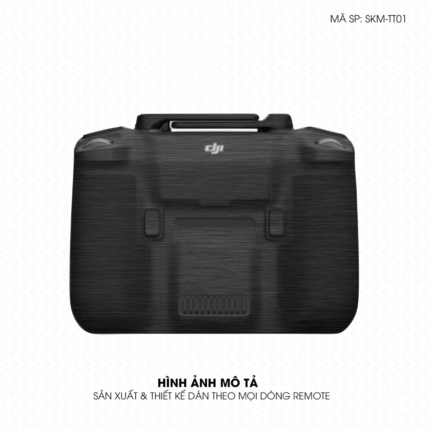 Dán Skin Remote (Điều Khiển) Vân Xước Titan Đen | SKM-TT01