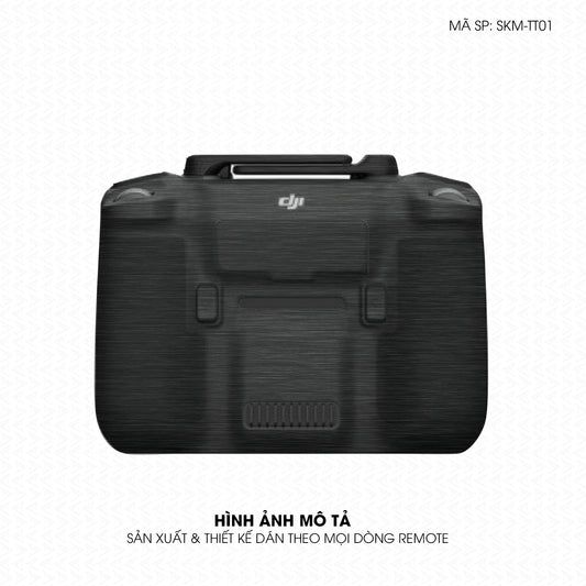 Dán Skin Remote (Điều Khiển) Vân Xước Titan Đen | SKM-TT01