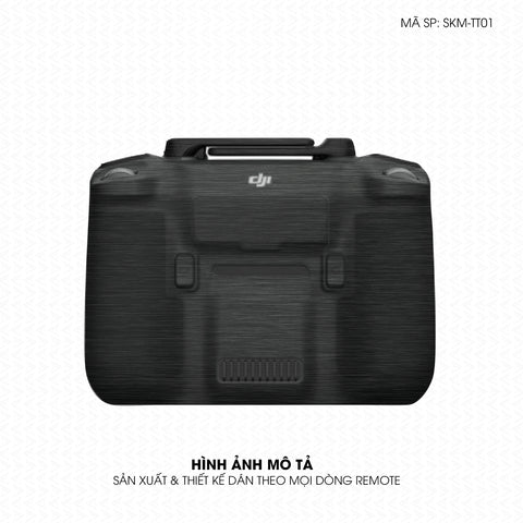 Dán Skin Remote (Điều Khiển) Vân Xước Titan Đen | SKM-TT01