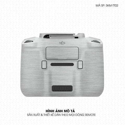 Dán Skin Remote (Điều Khiển) Vân Xước Titan Bạc | SKM-TT02