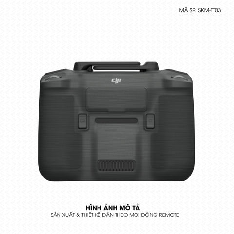 Dán Skin Remote (Điều Khiển) Vân Xước Titan Đen Xám | SKM-TT03