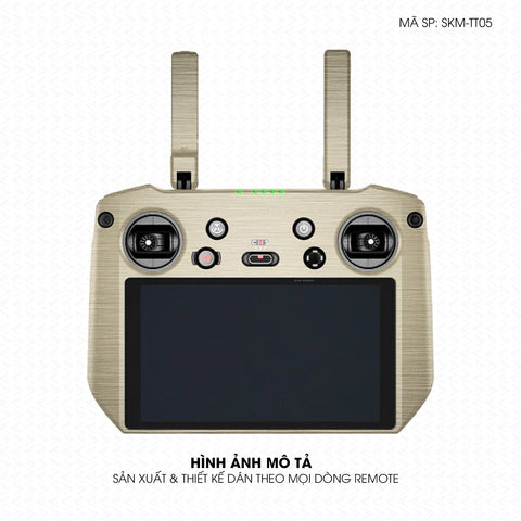 Dán Skin Remote (Điều Khiển) Vân Xước Titan Vàng Sampanh | SKM-TT05