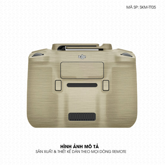 Dán Skin Remote (Điều Khiển) Vân Xước Titan Vàng Sampanh | SKM-TT05
