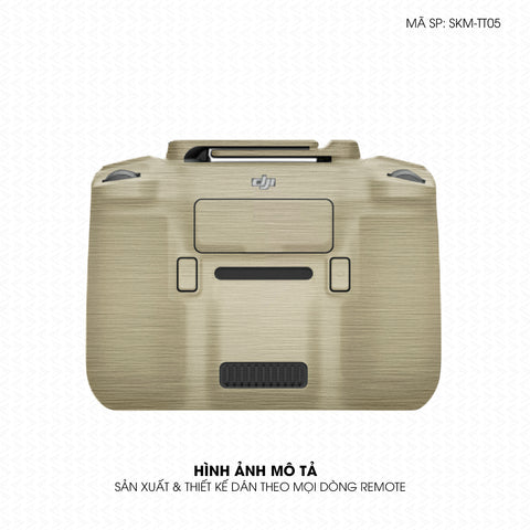 Dán Skin Remote (Điều Khiển) Vân Xước Titan Vàng Sampanh | SKM-TT05