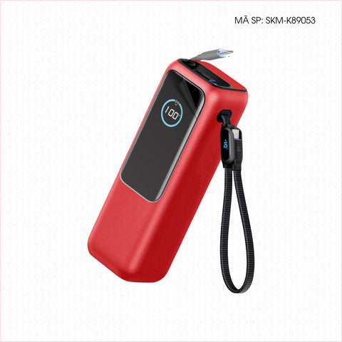Dán Skin Sạc Dự Phòng Anker Đổi Màu Đỏ Lì | SKM-K89053