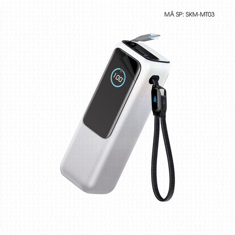 Dán Skin Sạc Dự Phòng Anker Đổi Màu Trắng Ngọc Trai | SKM-MT03