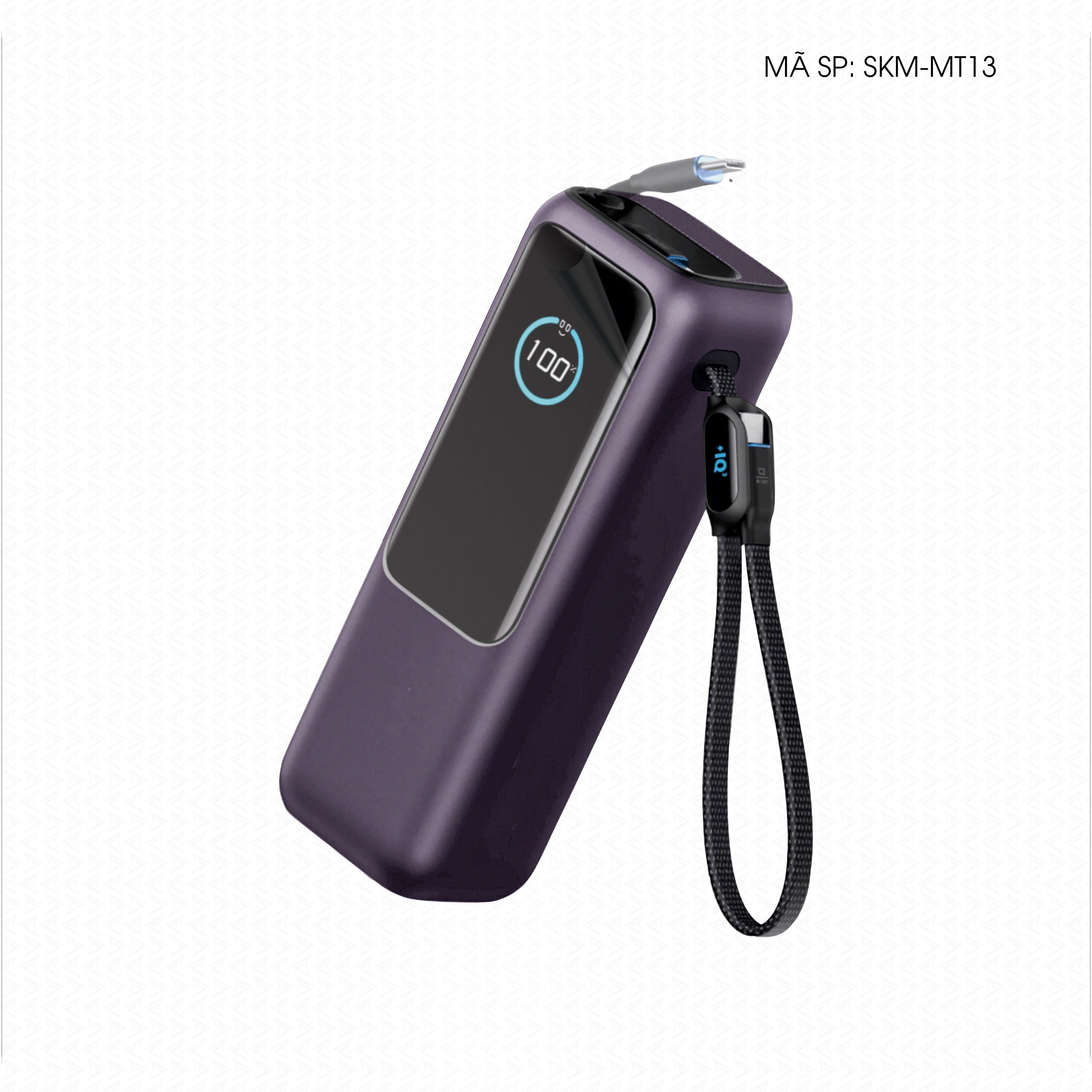 Dán Skin Sạc Dự Phòng Anker Đổi Màu Tím Metallic | SKM-MT13