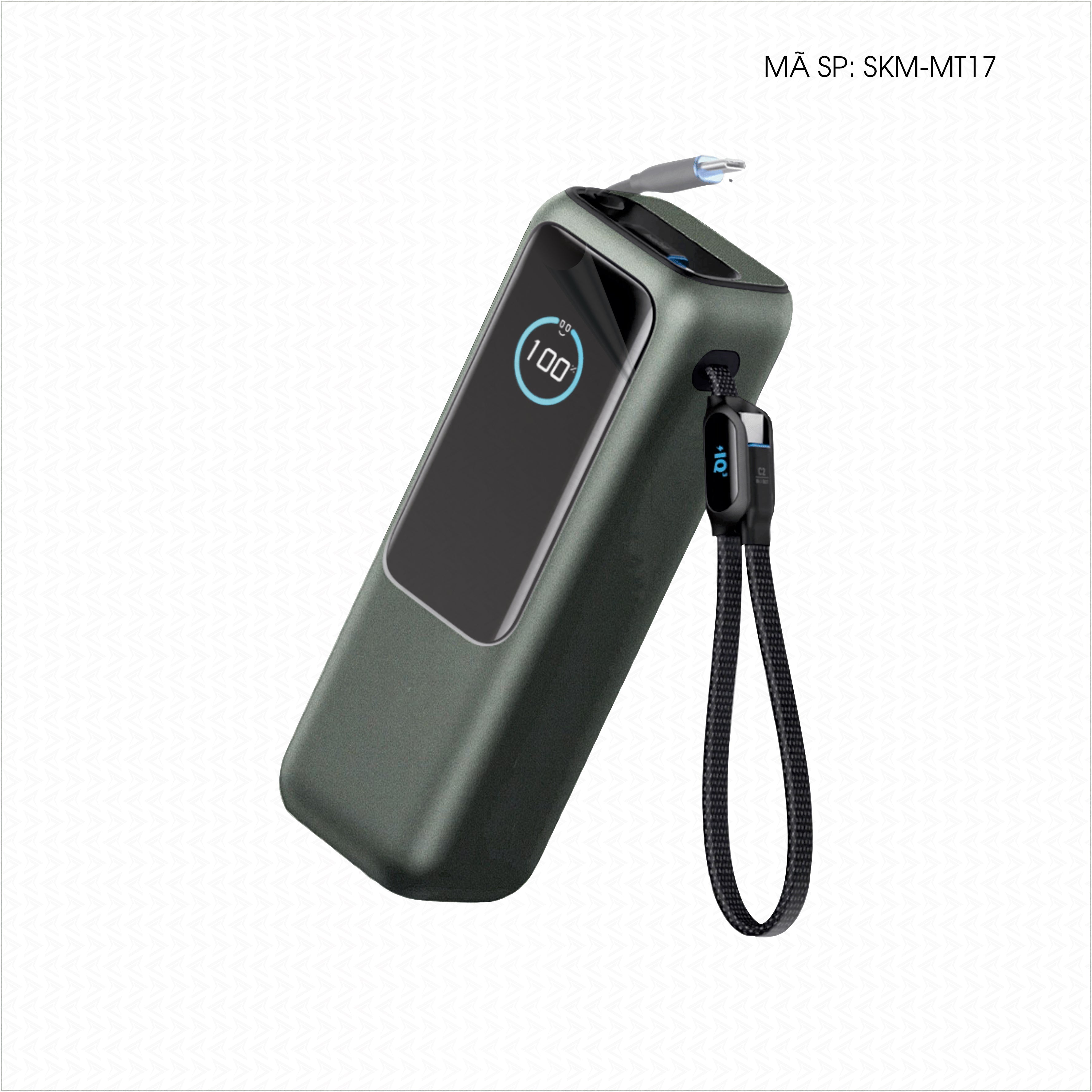 Dán Skin Sạc Dự Phòng Anker Đổi Màu Xanh Rêu | SKM-MT17