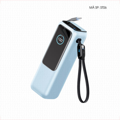 Dán Skin Sạc Dự Phòng Anker Đổi Màu Xanh Baby | ST06