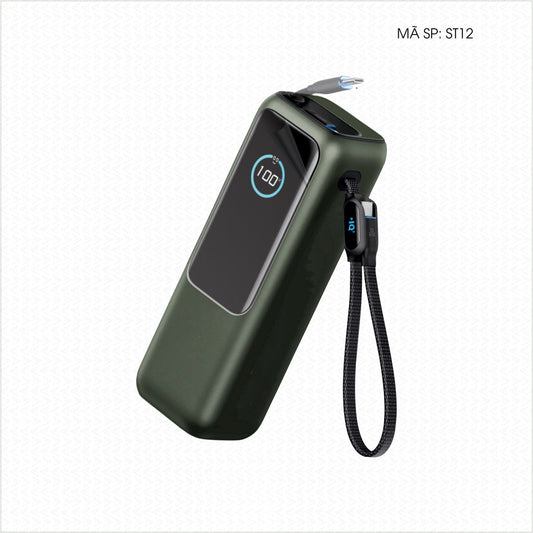 Dán Skin Sạc Dự Phòng Anker Đổi Màu Xanh Quân Đội | ST12