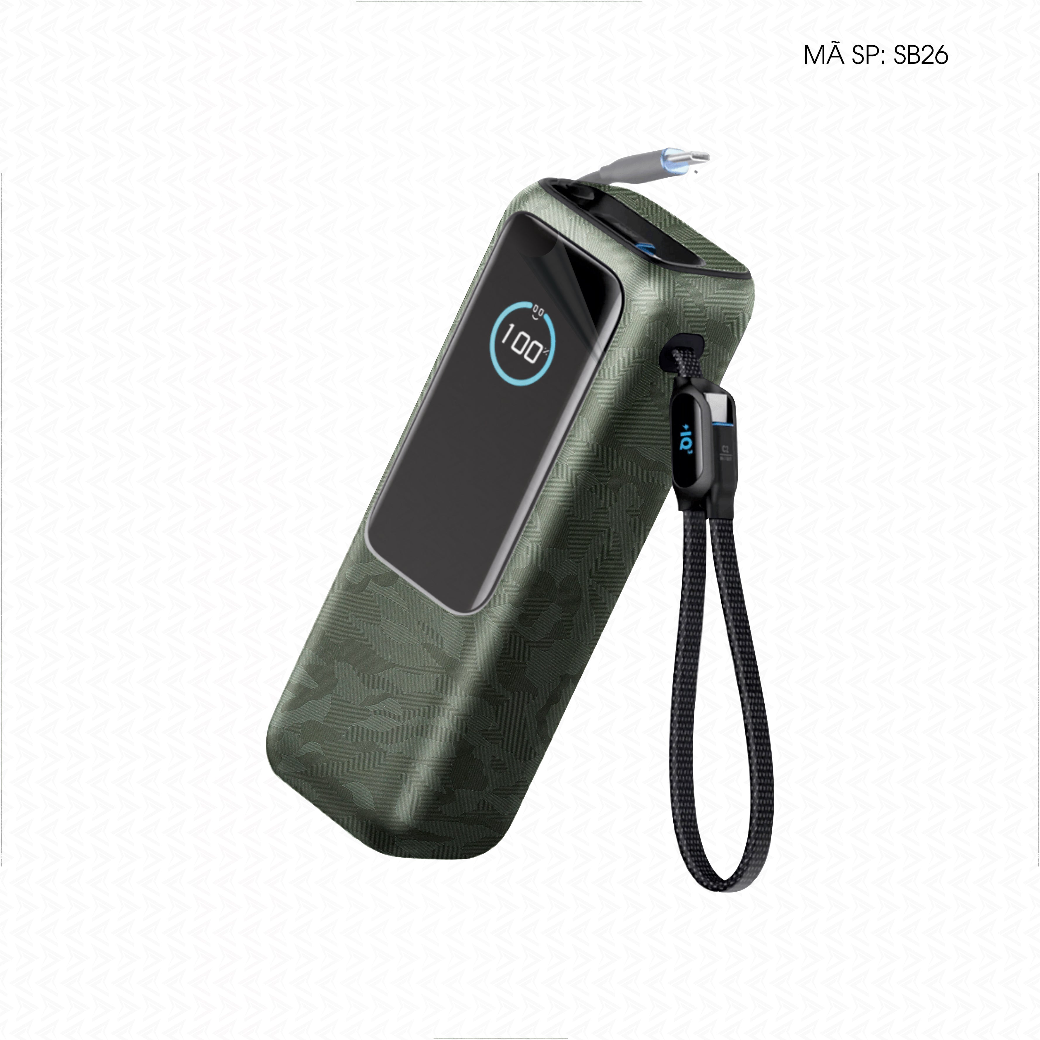 Dán Skin Sạc Dự Phòng Anker Vân Camo Xanh | SB26