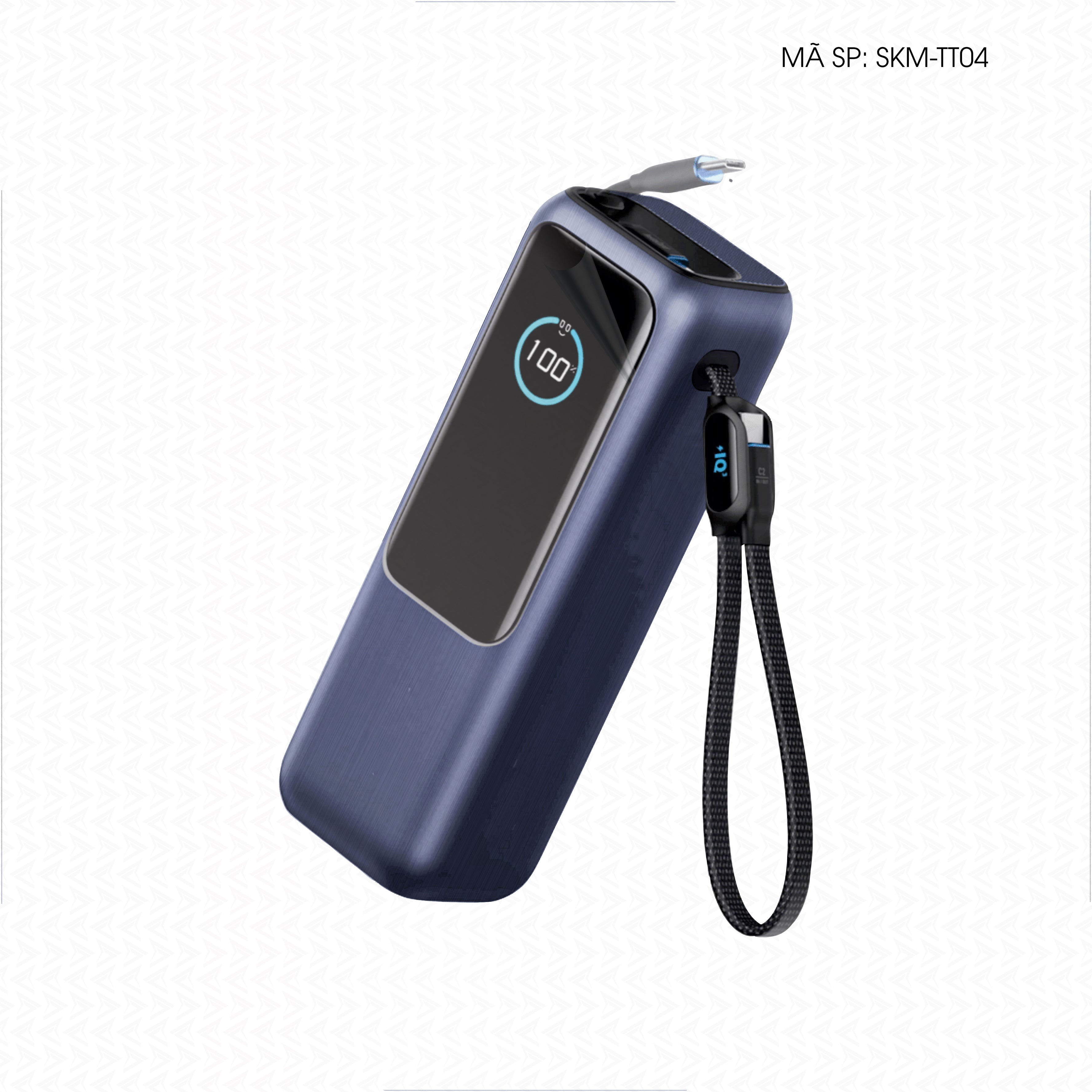 Dán Skin Sạc Dự Phòng Anker Vân Xước Titan Xanh | SKM-TT04