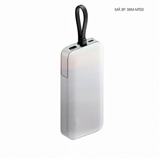 Dán Skin Sạc Dự Phòng Cutek Đổi Màu Trắng Ngọc Trai | SKM-MT03
