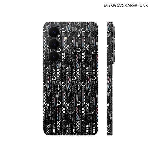 Dán Skin Galaxy S26 Series Hình SVG Cyberpunk Đen
