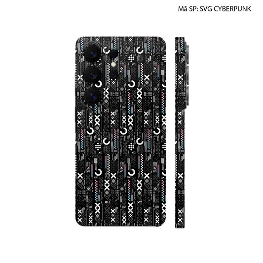 Dán Skin Galaxy S26 Series Hình SVG Cyberpunk Đen