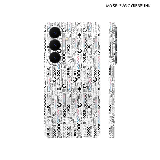 Dán Skin Galaxy S26 Series Hình SVG Cyberpunk Trắng