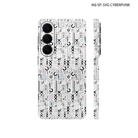 Dán Skin Galaxy S26 Series Hình SVG Cyberpunk Trắng
