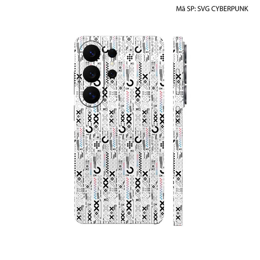 Dán Skin Galaxy S26 Series Hình SVG Cyberpunk Trắng