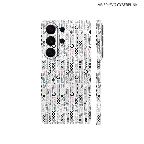 Dán Skin Galaxy S26 Series Hình SVG Cyberpunk Trắng