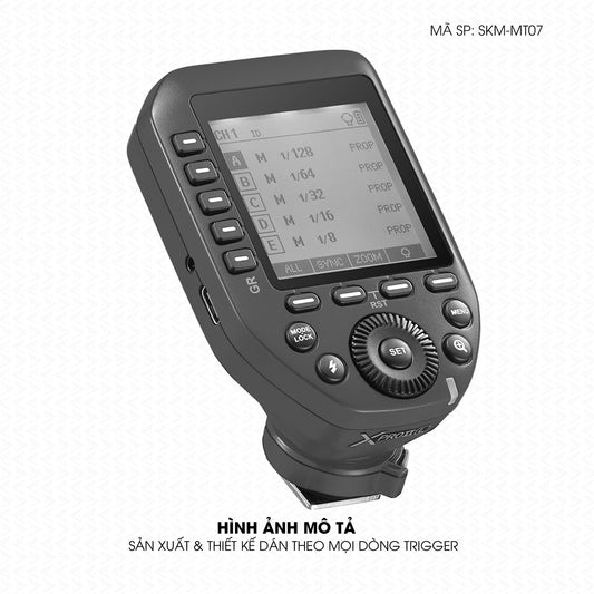 Dán Skin Trigger Máy Ảnh Đổi Màu Xám Metallic | SKM-MT07