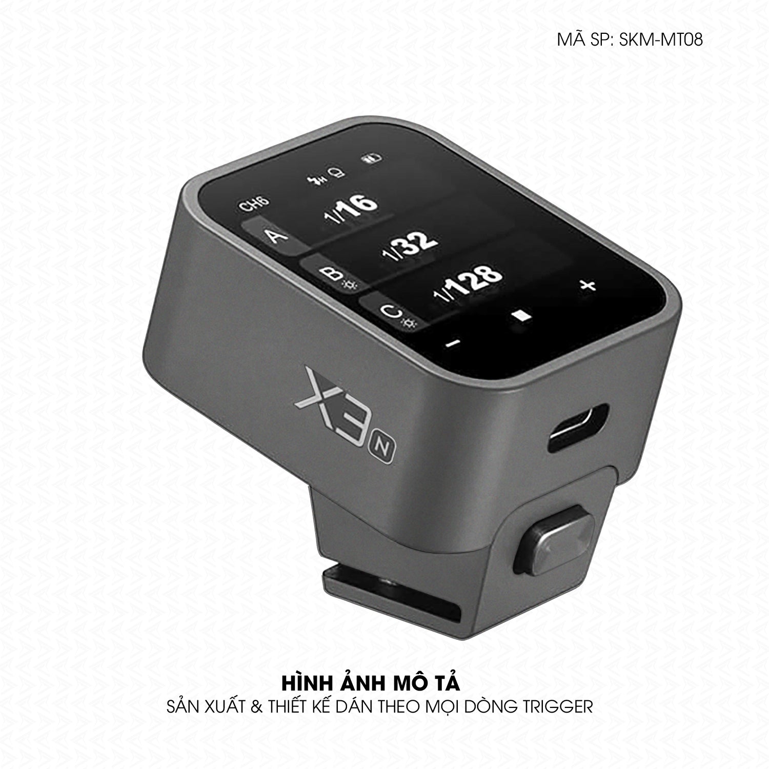 Dán Skin Trigger Máy Ảnh Đổi Màu Xám Xi | SKM-MT08